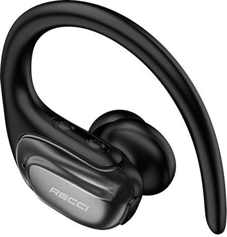 Recci Starry Sky In-ear Bluetooth Handsfree Ακουστικά με Θήκη Φόρτισης Μαύρα