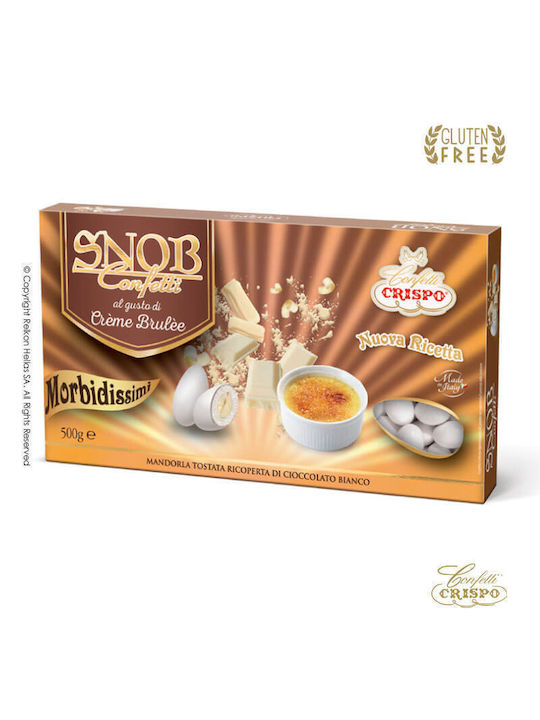 Crispo Snob Creme Brulee White Jordan Almonds 0.5kg ≈115pcs
