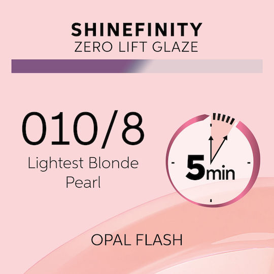 Wella Shinefinity Zero Lift Glaze Vopsea de Păr 010/8 Blond auriu deschis 60ml