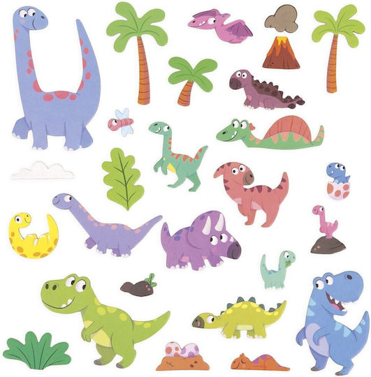 Janod Magnetic Construction Toy Dinosaur Stories for Children 3+ years+ Years