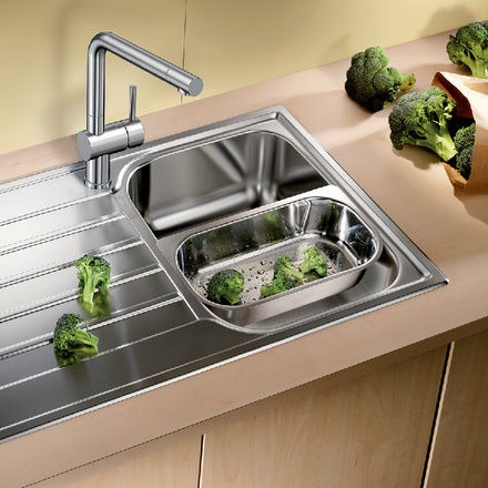 Blanco 45 S Drop-In Кухненски Мивка Inox Дължина 86xШирина 50см Сребрист