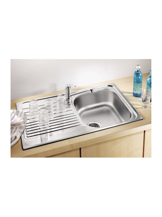 Blanco Tipo 45 S Compact 513441 Drop-In Мивка Inox Ш78xД50см Сив