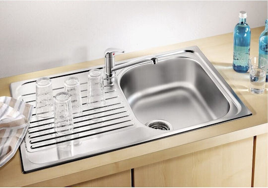 Blanco Tipo 45 S Compact Drop-In Inox Μ78xΠ50см Сив Blanco Tipo 45 S Compact Drop-In Inox Μ78xΠ50см Сив
