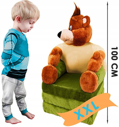 Fotoliu Pentru Copii Bear Verde 45x45x90cm