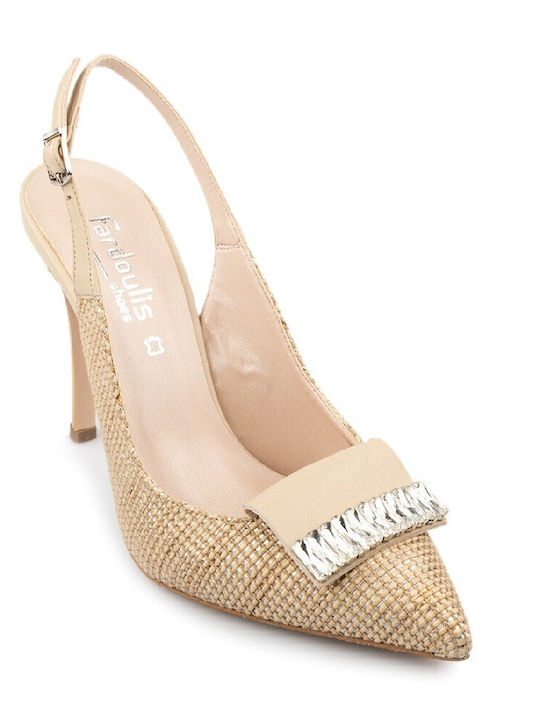 FM Leder Pumps Beige