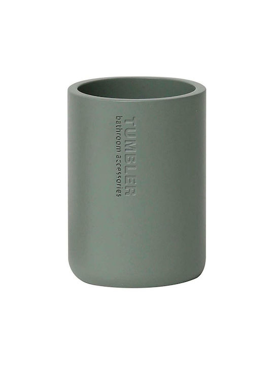 Aria Trade 06.6110114 Resin Cup Holder Countertop Green