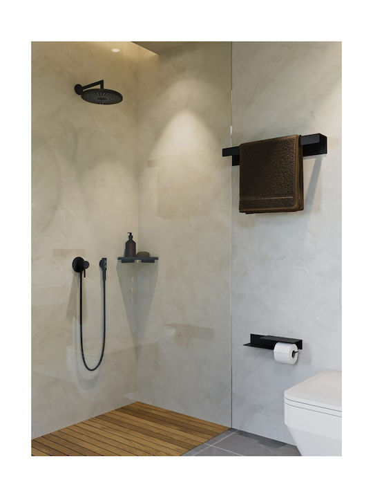 Verdi Wall-mounted Paper Holder Metallic Black