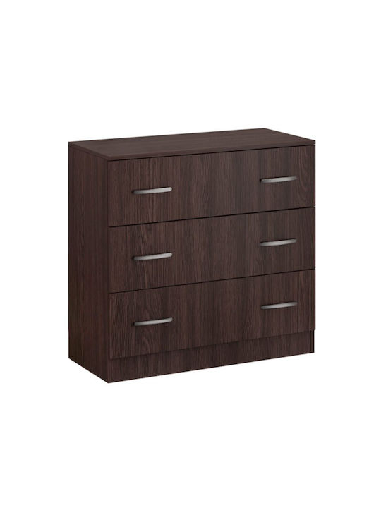 Wooden Chest of Drawers Wenge 80x44x80cm