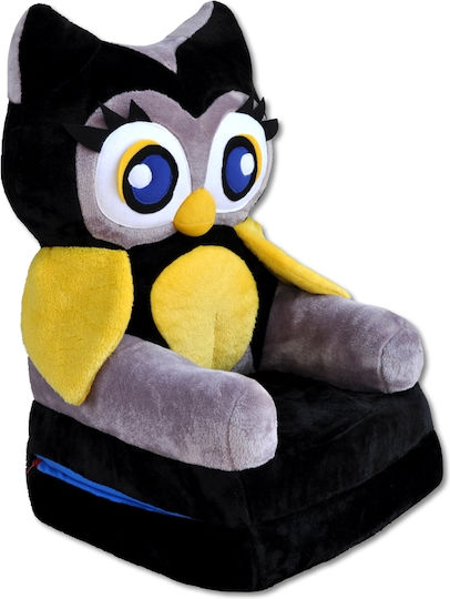 Детско Кресло Owl Черно 45x45x70см
