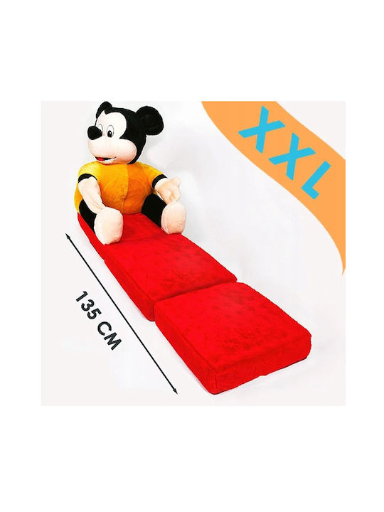 Fotoliu Mickey Cu brațe Roșie 45x45x90buc 1buc