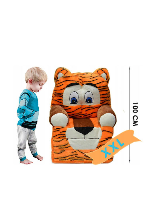 Sessel Tiger mit Armlehnen Orange 45x45x90cm 1Stück