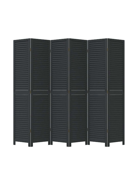 vidaXL Decorative Room Divider Wooden with 6 Panels 210x200cm