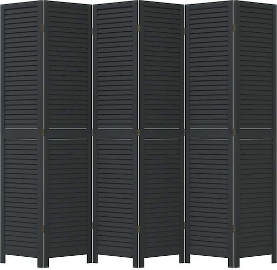 vidaXL Декоративен Параван Дървен с 6 Панела 210x200см
