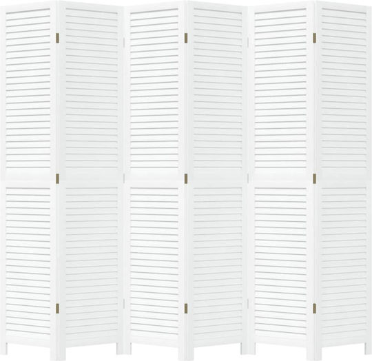 vidaXL Decorativ Paravan Lemn cu 6 Panouri 210x200cm