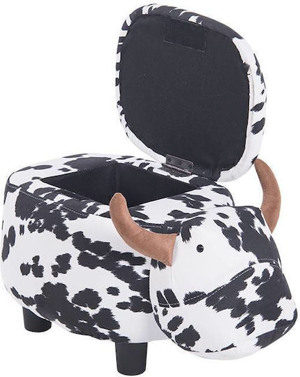 Детска Табуретка Cow Черен 78x33x34см