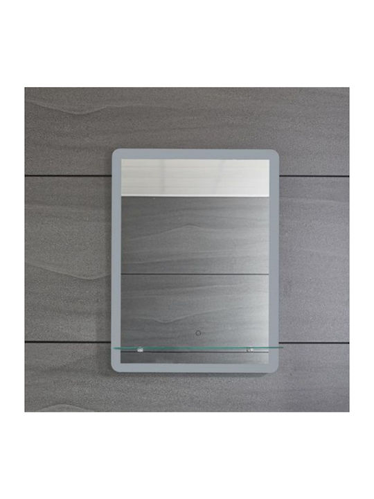 Gloria Nino Ορθογώνιος Καθρέπτης Μπάνιου Led Αφής 60x80cm