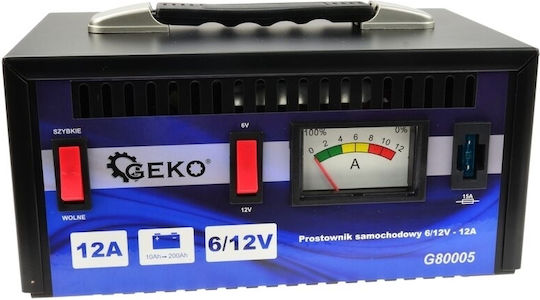 Geko Încărcător Baterie Auto și Motocicletă 6/12V
