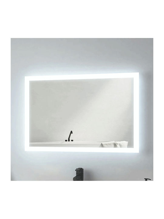 Bruno Rechteckiger Badezimmerspiegel LED 80x60cm
