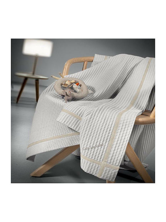 Guy Laroche Κουβέρτα Κούνιας Mood Πικέ Γκρι 110x140εκ.