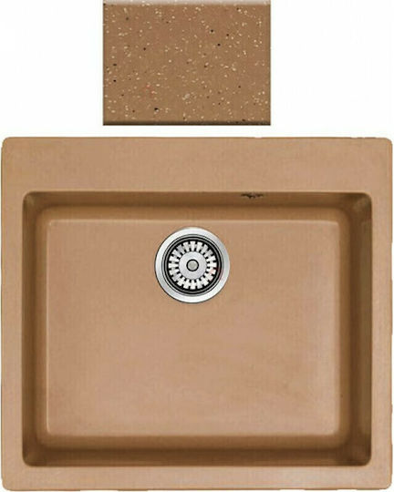 Sanitec Classic 331 Ένθετος από Συνθετικό Γρανίτη Μ60xΠ50cm