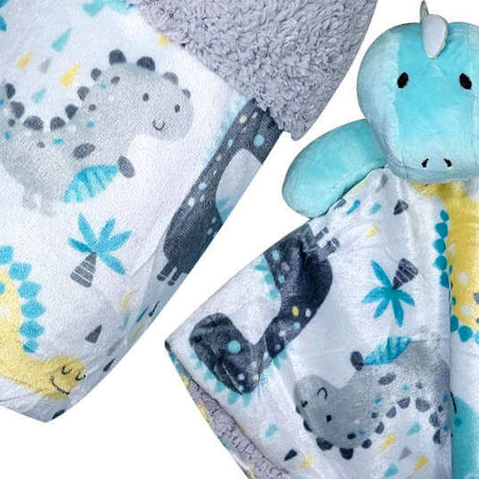Morven Blanket Nursery Swaddling Blankets Σετ με Πανάκι Παρηγοριάς Fleece 70x100cm