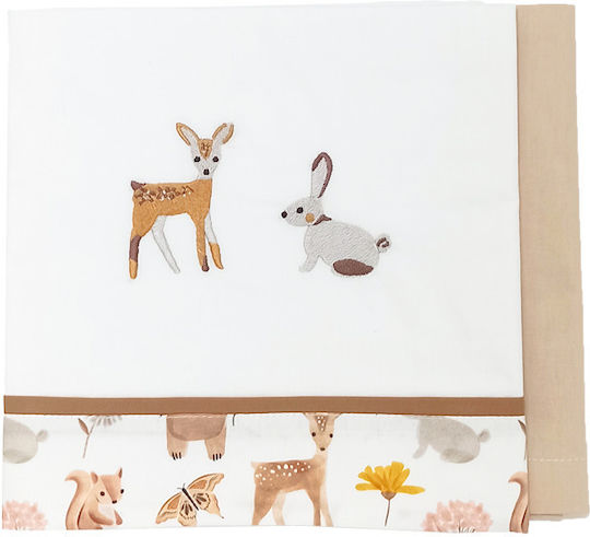 Baby Star Baby Blanket Cot Forest Friends 100x150cm
