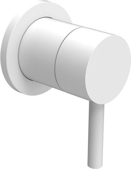 La Torre New Tech Built-in Faucet Mixer for Shower 1 Exit White