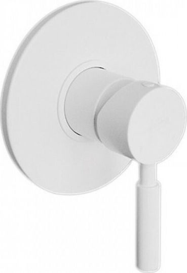 La Torre New Tech Built-in Faucet Mixer for Shower 1 Exit White