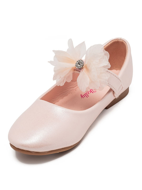 Kinder Pumps & Ballerinas mit Bügel- und Schleifenverschluss Rosa