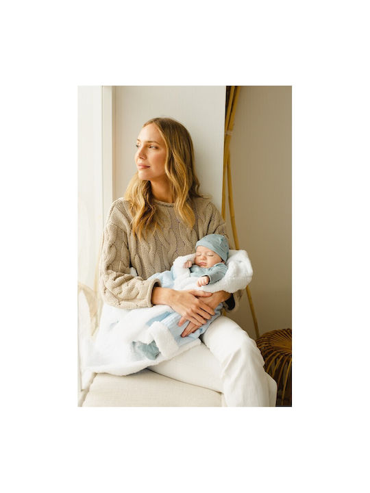 Interbaby Blanket Nursery Swaddling Blankets Bee Nest Gray 80x110cm