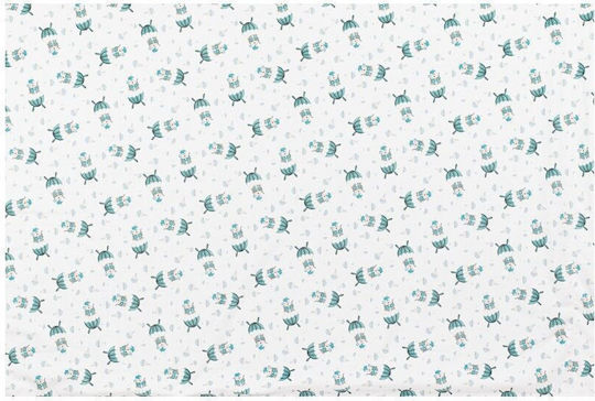 Interbaby Decke Wickeltücher für Kinderzimmer Paracaidista Blau 80x110cm