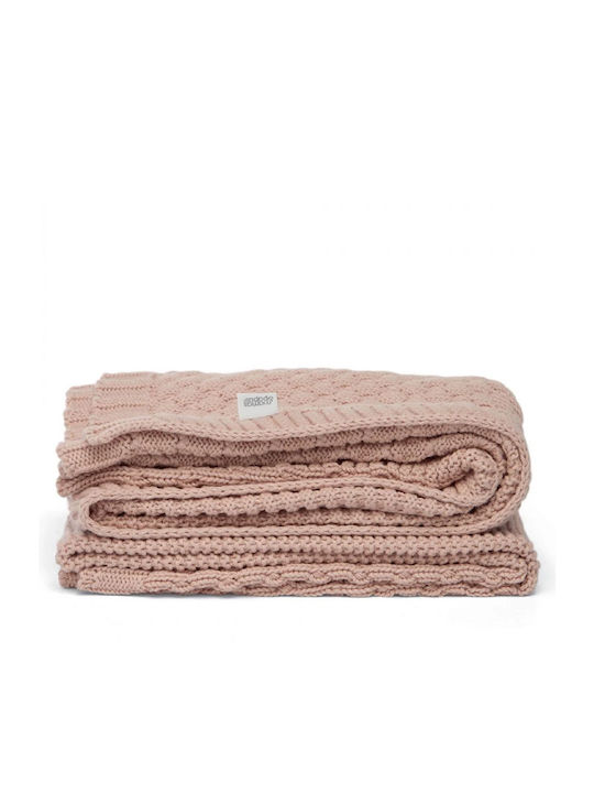 Mamas & Papas Blanket Nursery Swaddling Blankets Knitted Pink 70x90cm