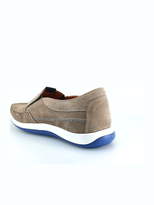 Leder Herren Slip-Ons Gray