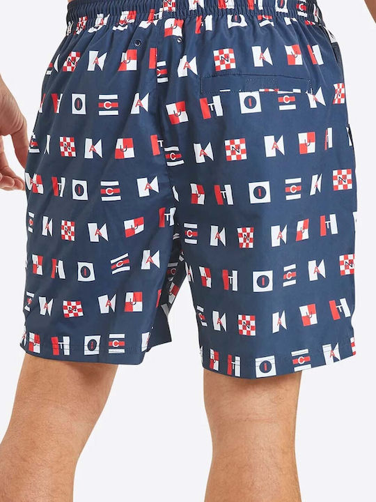 Nautica Men's Swimwear Shorts Dark Navy with Patterns