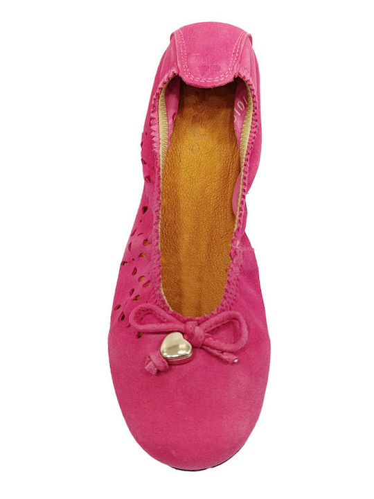 Froddo Kids Leather Ballerinas Fuchsia