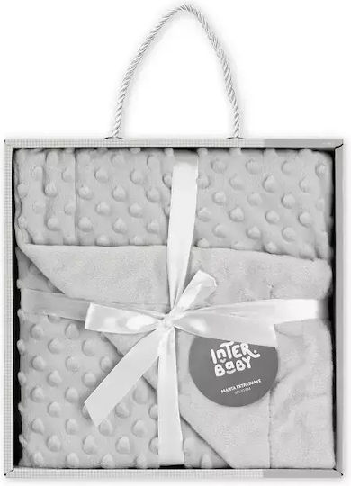 Interbaby Blanket Nursery Swaddling Blankets Coral Fleece Gray 80x110cm