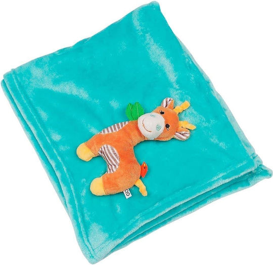 Zoocchini Κουβέρτα Αγκαλιάς & Λίκνου Fleece Τιρκουάζ 100x65.5εκ.