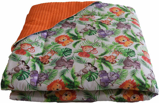 Decocraft Babydecke Wickeltücher für Kinderzimmer Jungle 90x90cm
