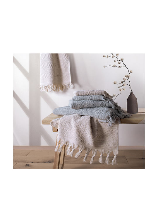 Nef-Nef Homeware Bath Towel Set 3pcs Serenity Outlast Grey Weight 550gr/m²