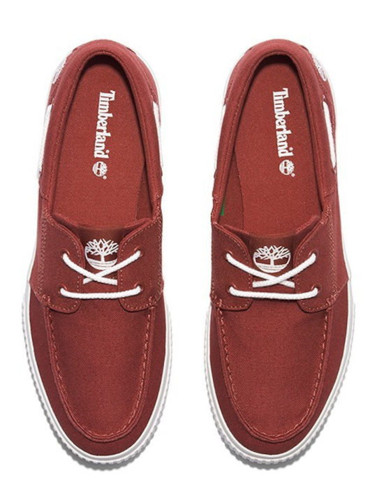 Mylo Bay Ανδρικά Boat Shoes σε Κόκκινο Χρώμα