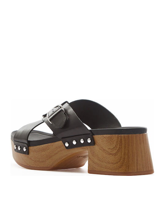 Sivanne Walk Leder Sandalen Schwarz