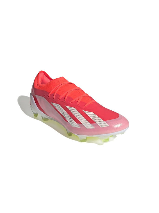 Adidas X Crazyfast Elite FG Low Football Shoes with Cleats Solar Red / Cloud White / Team Solar Yellow 2