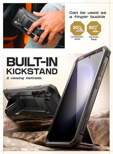 Supcase Unicorn Beetle Pro Umschlag Rückseite Kunststoff Schwarz (Samsung Galaxy S24)