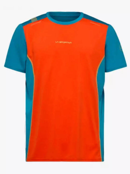 Tracer Спортна тениска Cherry Tomato/tropic Blue