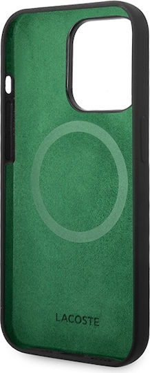 Lacoste Silicone Magsafe Umschlag Rückseite Kunststoff / Silikon Schwarz (iPhone 14 Pro)