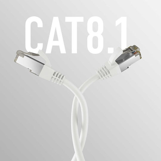 EFB S/FTP Cat.8.1 Cablu De Rețea Ethernet 1m Alb