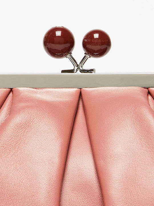 Leder Damentasche Umhängetasche Rosa