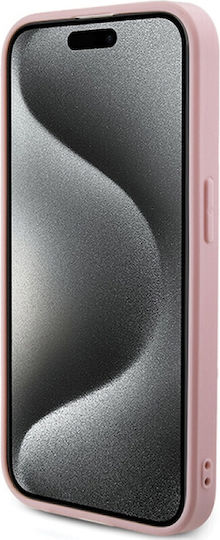 Guess Iridescent Umschlag Rückseite Synthetisches Leder Rosa (iPhone 15 Pro)