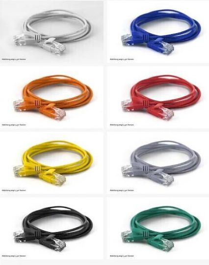 Wantec U/UTP Cat.6a (Gigabit) Καλώδιο Δικτύου Ethernet 0.2m Μπλε