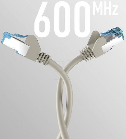 EFB U/UTP Cat.7 (10Gbps) Καλώδιο Δικτύου Ethernet 0.5m Γκρι
